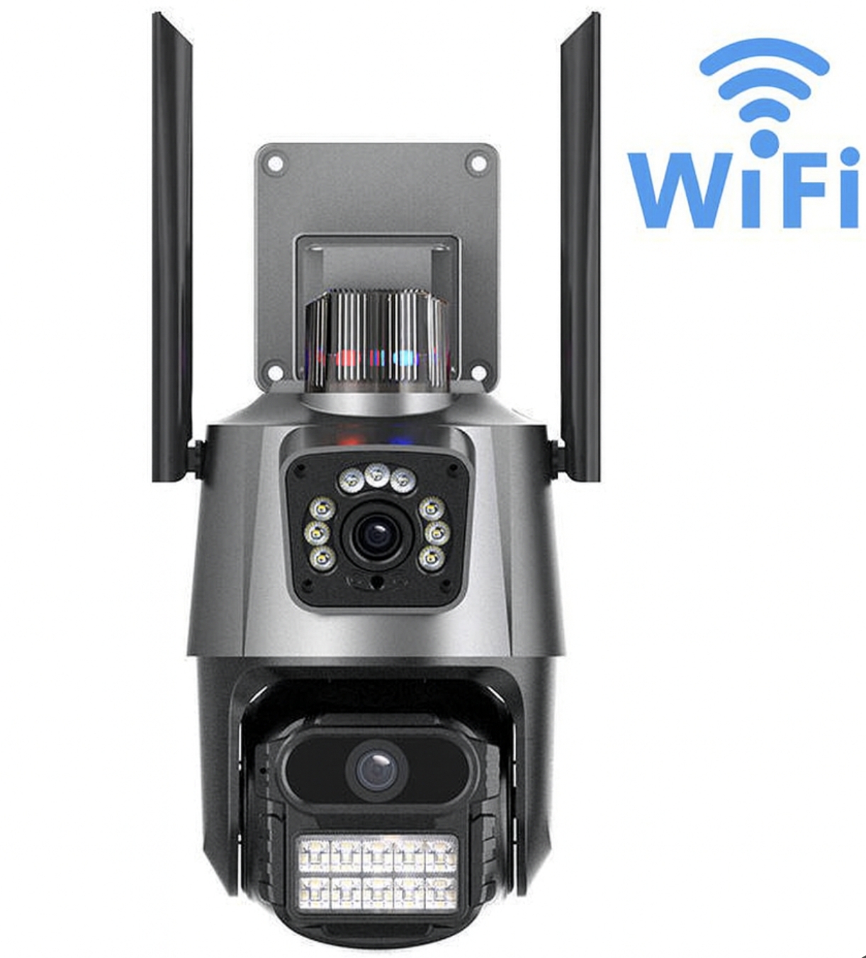 Вулична Wi-Fi IP-камера з двома об'єктивами та сиреною V380П